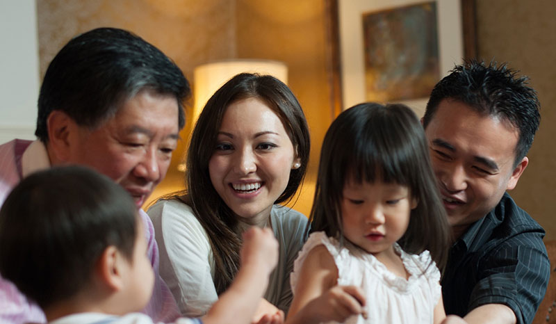 Inter-generational family during dinner, Tax planning